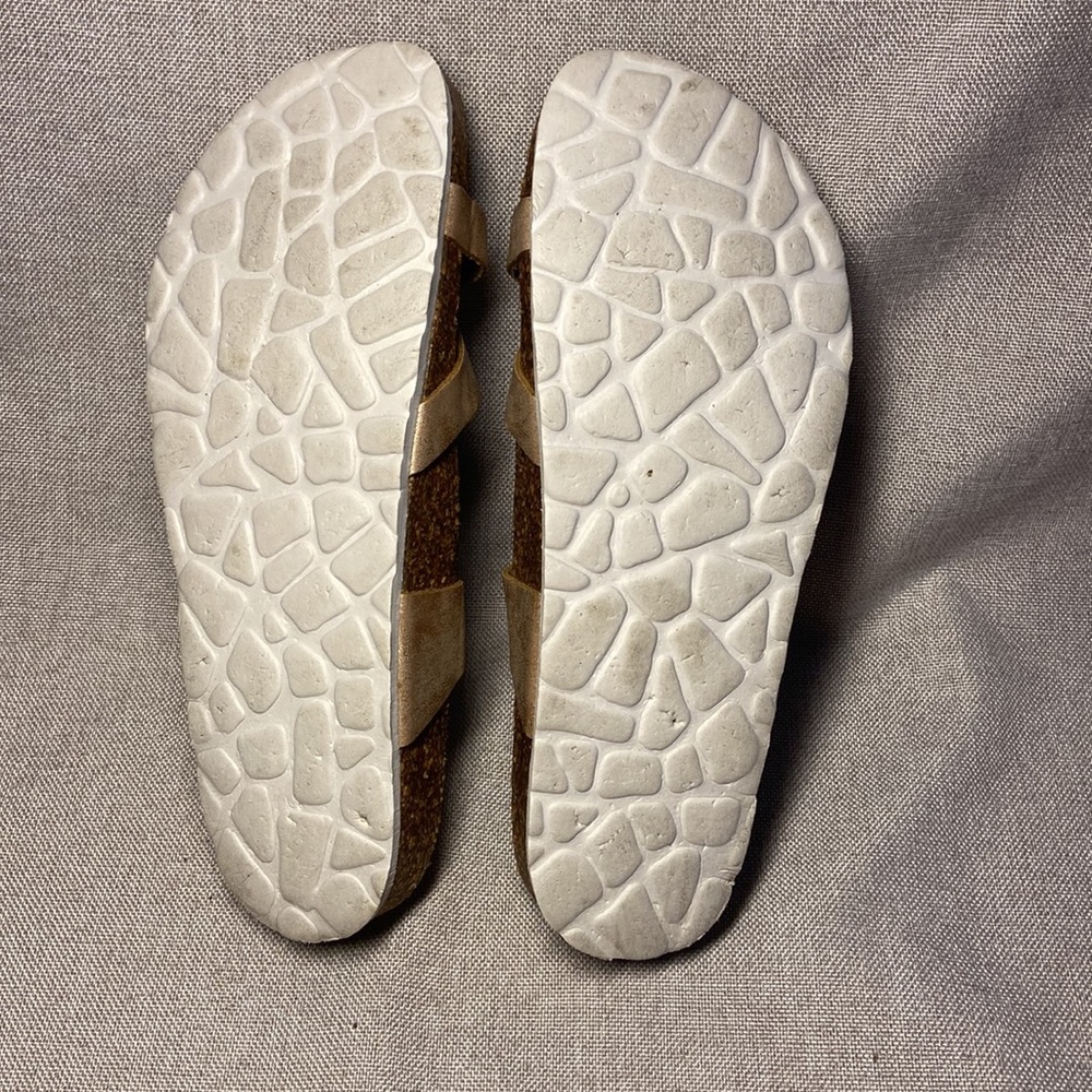 A Giannetti Synthetic Leather Mules Sandal Cork Footbed. Size 8,5 - Picture 3 of 8